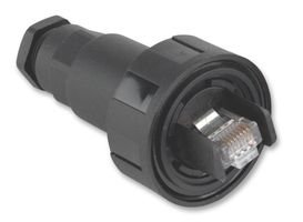 BULGIN PX0834/B CAT5E ETHERNET Coupler, Plug, 8WAY Cable