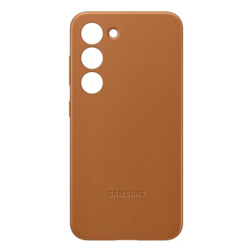 Coque en Cuir pour Samsung Galaxy S23+ 5G Beige Crème