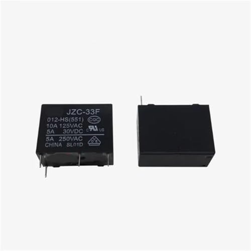 Relais JZC33F012HS JZC-33F-012-HS miniature 12V CC 4 broches