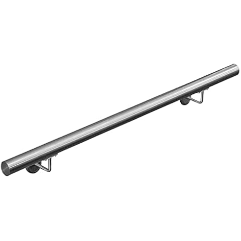 Edelstahl Handlauf Treppengeländer Geländer Wandhandlauf Wand Treppe 40-1000 cm V2Aox, Länge:100 cm Cover