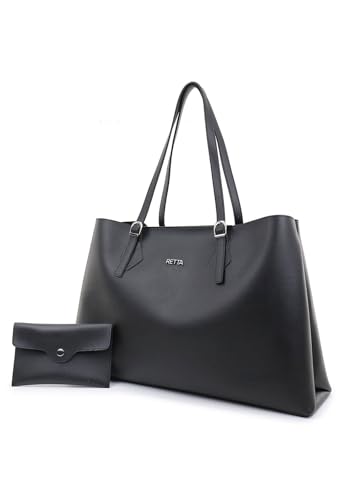 Bolsa Feminina Grande Alça Regulavel de Ombro Espaçosa Retta Oficial (PRETA)