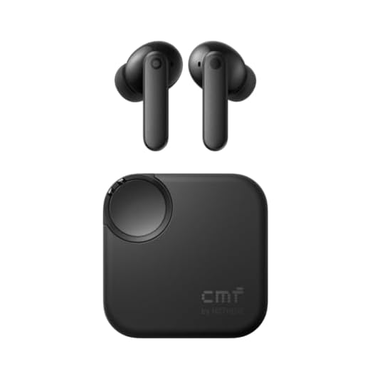 CMF by Nothing Buds 2 Kabellose Ohrhörer mit 48 dB Hybrid ANC, 55 Stunden Akkulaufzeit, 11mm PMI Treiber, 6 HD-Mikrofone und Spatial Audio, IP55 Wasserfest – Dunkelgrau
