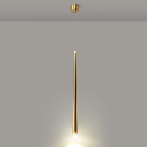 Lustre à LED long tube en fer forgé suspension cylindre 3W pour plafond