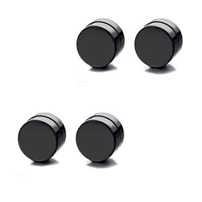 Fashion AlleyStainless Steel Black Studs Earings/Earring for Men/Boys/Boyfriend/ - BALI-M911