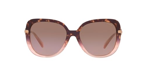Coach HC8320 Sunglasses, Rose Tortoise Gradient/Brown Pink Gradient, 55 mm