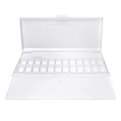 Caja de Pintura de Acuarela, 24 cuadrículas con Color portátil, Caja de Pintura de Gouache de Acuarela, Color de Arte