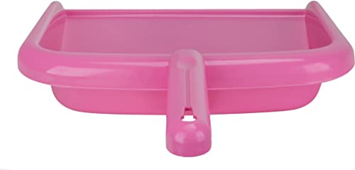 Image of SPARTA Handheld Dustpan with Handle, Cleaning Essentials for Home and Commercial Use, 10 inch, Bright Pink (Pack of 4)