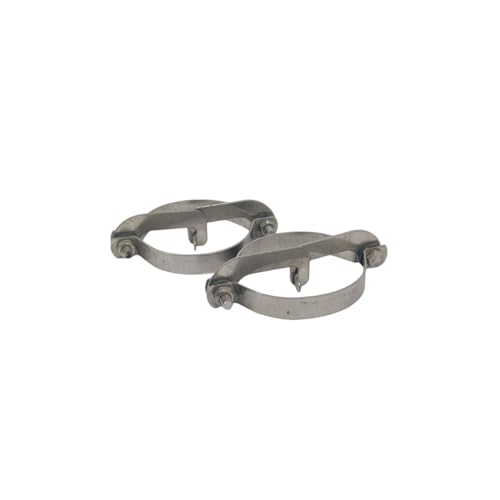 Image of Stainless Steel O-Type Quick Coupling Clamp Ring | HeavyDuty Lock Clamp for Irrigation Pipe Coupler /Hose Coupling Connector | Rust Resistant Ring for Agriculture & Garden Use-20 Pcs | 3 inch