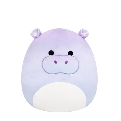 Squishmallows Original 14in Benedict The Purple Gradient Hippo with Sparkly Ears – Official Jazwares Plush (Large)