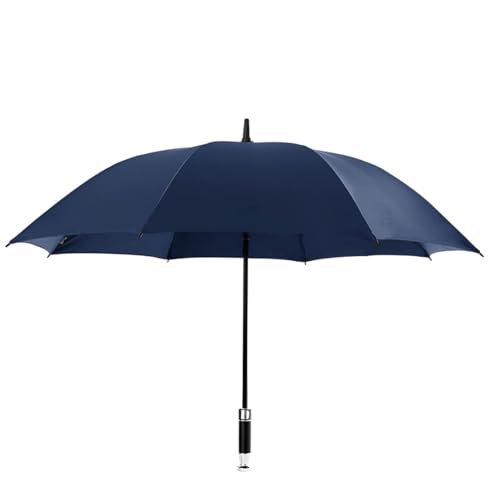 Image of Umbrella with Reflective Stripe and Cover, 47 Inch Large Umbrella, Windproof, Waterproof and UV Protection Auto Open Golf Umbrella