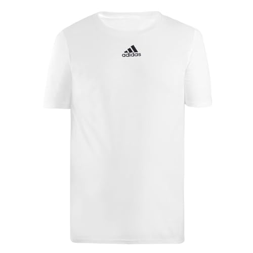 CAMISETA M/C SMALL LOGO IW4978 - BRANCO/PRETO M