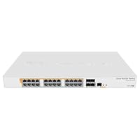 MikroTik Cloud Router Switch 328-24P-4S+RM Glasfaser LWL 1 Gbps SNMP Power over Ethernet RJ-45 Rack-Modul 1 HE – Ansicht 2