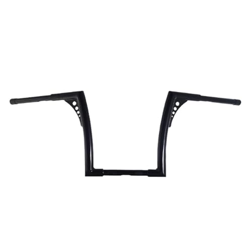 Guidon Ape Hanger 12 pouces noir pour moto Harley Softail et Sportster XL
