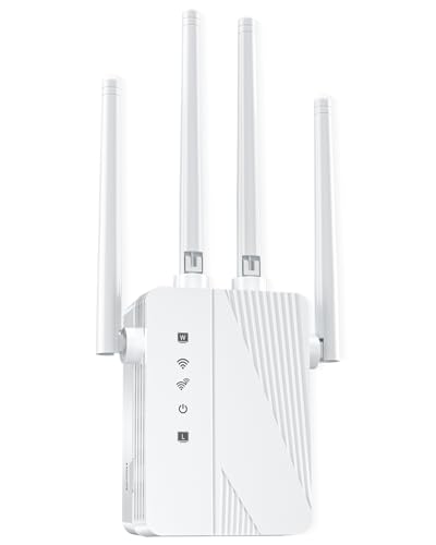 2026 WiFi Extender Signal Booster, Longest Range up to 15000 sq.ft for Home, Wireless Internet Extender with Ethernet Port, 6X Faster Speed WiFi Repeater, 1-Tap Setup, Compatible with 99% Routers