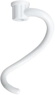 Spiral Dough Hook Replacement for Kitchen Aid Mixer - Coated Dough Hook for K5SS K5A KSM5 KS55 Pro 600, Dough Attachment for Kitchen aid Lift Stand Mixer, Work with kitchen Aid 5 qt / 6 qt Lift