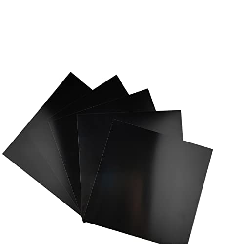 A}Cg A~ 5052 A~  0.5/0.8/1/1.5/2mm 100x100mm 200x200mm 200x300mm 300x300mm (Color : Black, Size : 100x100x2mm 2Pcs)