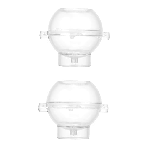 2 Piezas Vela Esférica de Plástico para Diy Transparente para Velas Aromáticas y Manualidades