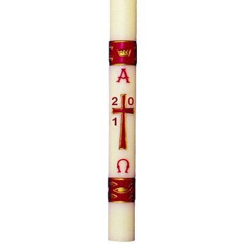 Gloria Burgundy Paschal Candle