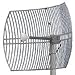 Laird Technologies - GD5W-25P-NF - 25 dBi 4.9-5.8GHz Wideband Parabolic Grid Antenna (30 Pigtail, N-Female Connector), Dimensions: 24x16.8