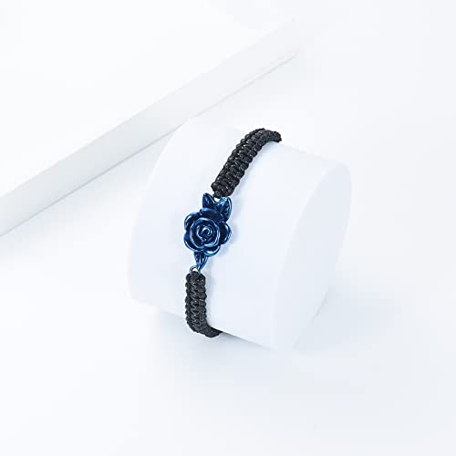 Imrsanl Rose Flower Urn Bracelet for Ashes Cremation Bracelet Ashes Holder Bangle Rope Ashes Bracelet for Women Girls3
