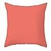Daesar Coussin Decoration Canapé, Housse de Coussin 45x45 Corail Clair Coussin Canape Conception Simple de Couleur Unie, Polyester