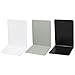 BIBABLYKE L-Shaped Bookends Book Holders Shelf Book End Book Stoppers Book Rack Desk Organisers for Books Magazines