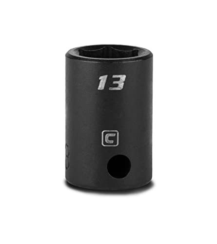 Image of Capri Tools 13 mm Shallow Impact Socket, 3 /8-Inch Drive, 6-Point, Metric