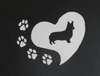 Chase Grace Studio I Love My Corgi Pembroke Welsh Corgi Cardigan Welsh Corgi Vinyl Decal Sticker|White|Cars Trucks Vans SUV Laptops Wall Art|5.5" X 5.5"|CGS128