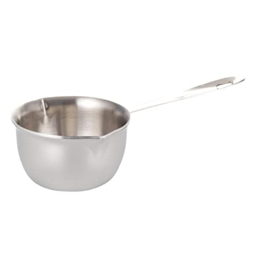 Unomor Stainless Steel Melting Pot Handle Capacity for Chocolate Cheese and Butter Baking Accessory for Homemade Treats and Desserts