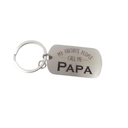 Porte-clés « My Favorite People Call Me Papa » souvenir petits-enfants
