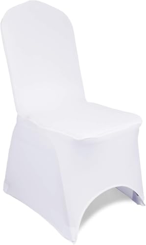 WedDecor Lot de 10 housses de chaise en élasthanne - Tissu extensible amovible et lavable - Pour mariage, banquet, cérémonie, hôtel, salle à manger, fête...