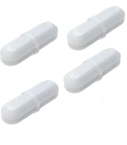 GLAB Teflon Magnetic Stirrer Bar (B25) – Cylindrical Shape with Pivot Ring, PTFE Coated Stirring Rod Beads – Pack of 2