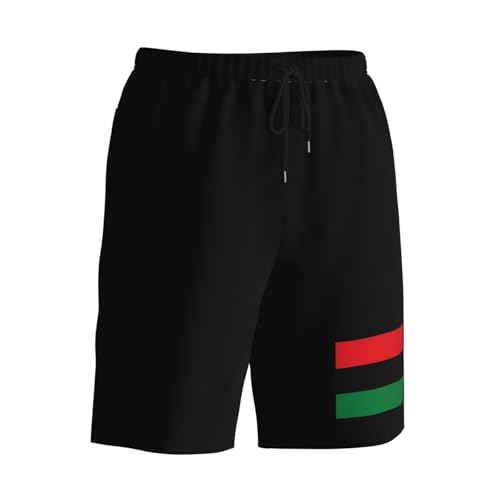 Pan African Flag Mens Swim Trunks Quick Dry Board Shorts 7" - Hawaii Beach Swimwear4