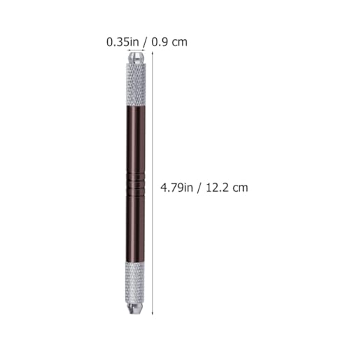 Lápiz para tatuajes de cejas manual de aleación de aluminio para micropigmentación de 7 piezas 2