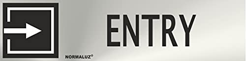 Informativa Entry Acero Inoxidable Adhesivo De 0'8Mm 50 X 200 Mm En Oferta Normaluz Rd707079 - Señal Adhesiva Rectangular Entry Acero Inoxidable Adhesivo 0,8 Mm 5X20 Cm Con Cte, Ripci