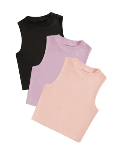 Débardeur femme coton col haut Toochki lot de 3 débardeurs respirants et légers