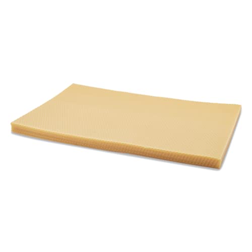Imkado Mittelwände (1kg) Dadant US (Brut) (420x260mm) aus 100% reinem Bienenwachs