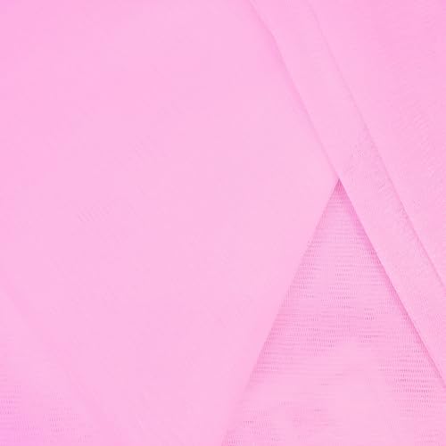 Image of 1iAM 5pcs Pink Decoration Net Light Combo - 4pcs Large, Stitched with Ribbon, Nylon Made, Reusable, Soft, Wrinkled Free, 8.5x5ft Each, Backdrop Decor Net & 1pc 11m Rice Light for Any Party or Event