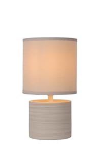 Lucide Greasby Tischlampe Beige Ø14 cm