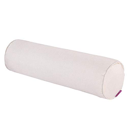 LGYKMU De Lino Color Sólido Caramelo Rollo Cojines Cilíndricos Embarazo Almohada Almohada para Cuello De Casa Rural El Amortiguador del Sofá del Salón De Belleza del Pie Almohadilla,Beige,20 * 80cm Cover