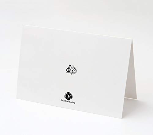 Image of M Market On Mainstreet Music Note Cards with Envelopes, Blank Inside, Made in the U.S.A. (Dropping You A Note)