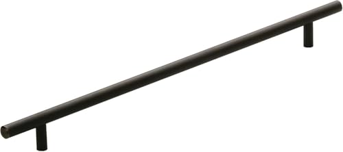 Image of Amerock 12-5 /8 inch Bar Pulls Oil-Rubbed Bronze Drawer Pull | 12-5 /8 inch (320mm) Center-to-Center Mounting Distance and 15-3 /4 inch Overall Length, Durable Carbon Steel Cabinet Hardware