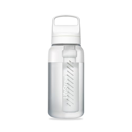 Image of LifeStraw Go Series BPA-Free Water Filter Bottle, 1 L, Clear