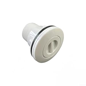 Belnotelt Pool-Staubsaugeranschluss Sp-2827V 5,1 cm Saugeinlass mit Befestigungsschrauben für einfache Installation und kompatibel mit verschiedenen Poolreinigern, weiß