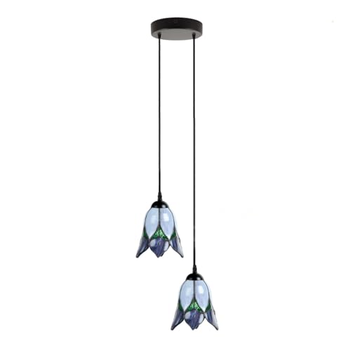 Lustre Tiffany en verre véritable Art Deco Trade chic et durable