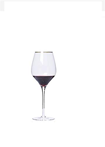 YGLONG Calici Vino Rosso 2 Tipi di capacità 450ml 650ml Red Wine Glass Glass Gold Coalt Barbiere Bar Home Borgogna Tazza di Vino Bicchiere Vetro Vino Set Bicchieri da Vino