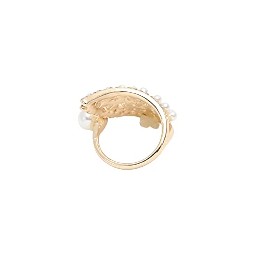 Image of SOHI Cocktail Ring for Women & Girls, Chunky Ring, Finger Ring, adjustable ring, Ladies Ring, Gold Plated Ring, aesthetic jewellery, hand ring for women