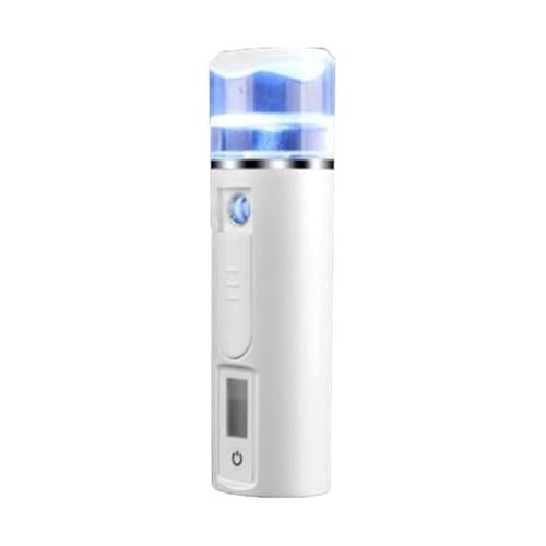 SHERCHPRY Pulverizador Facial Portátil Fácil de Operar de 30ml Diseño Antideslizante y Material Abs para Cuidado y Protección Cutánea Enfriador de Niebla Nano