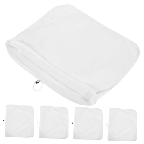 Cabilock 5pcs Reusable Fine Mesh Brewing Bags Drawstring for Home Brewing Wine Filtration Strainer Bag Easy to Clean