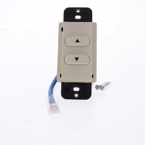 #US Lt Almond Load Logic Room Controller Switch Raise/Lower UTP RJ45 RCSRLLA